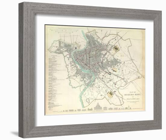 Modern Rome, c.1830-null-Framed Art Print