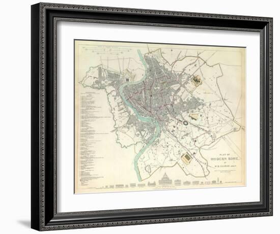 Modern Rome, c.1830-null-Framed Art Print