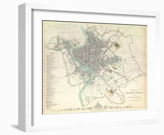 Modern Rome, c.1830-null-Framed Art Print