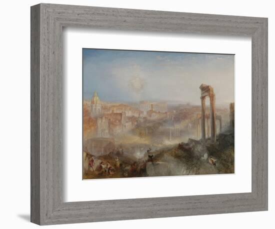 Modern Rome - Campo Vaccino, 1835-J. M. W. Turner-Framed Art Print