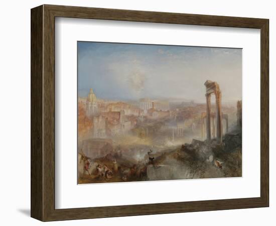 Modern Rome - Campo Vaccino, 1835-J. M. W. Turner-Framed Art Print