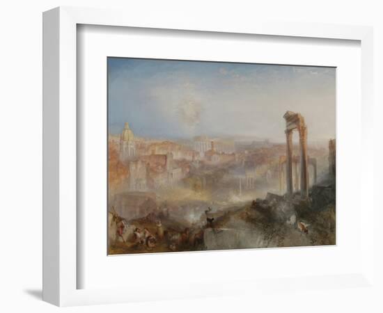 Modern Rome - Campo Vaccino, 1835-J. M. W. Turner-Framed Art Print