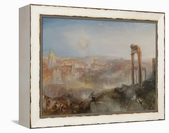 Modern Rome - Campo Vaccino, by Joseph Turner, 1835, English painting,-Joseph Turner-Framed Stretched Canvas