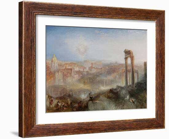 Modern Rome - Campo Vaccino-Joseph Mallord William Turner-Framed Art Print