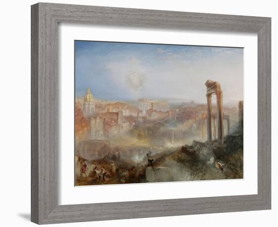 Modern Rome - Campo Vaccino-Joseph Mallord William Turner-Framed Art Print