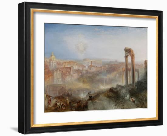 Modern Rome - Campo Vaccino-Joseph Mallord William Turner-Framed Art Print