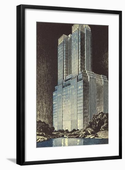 Modern Skyscraper-null-Framed Art Print