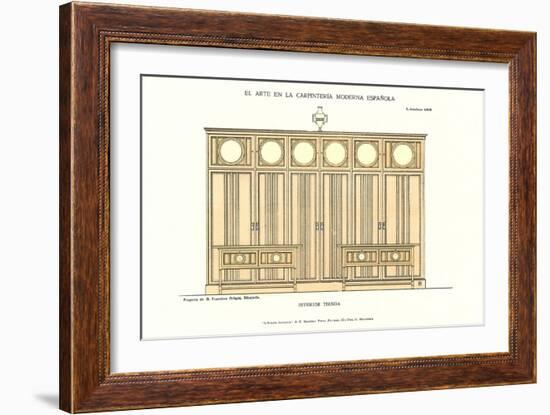 Modern Spanish Carpentry-null-Framed Premium Giclee Print