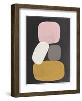 Modern Stacked-Linda Woods-Framed Art Print