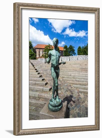 Modern Statue in Kolding, Denmark-Michael Runkel-Framed Photographic Print