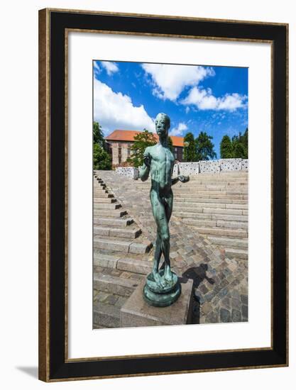 Modern Statue in Kolding, Denmark-Michael Runkel-Framed Photographic Print