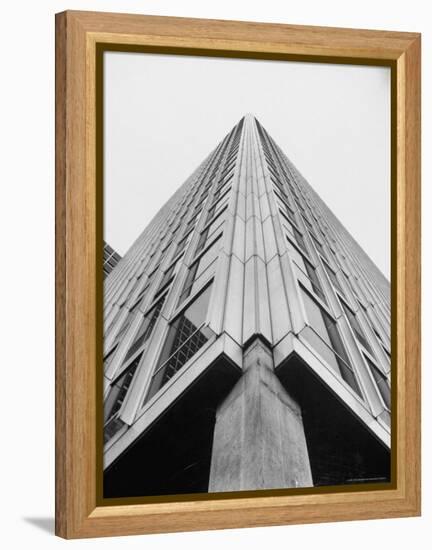 Modern Steel and Glass Seagram's Office Building on Park Ave. Designed by Mies Vanderrohe-Frank Scherschel-Framed Premier Image Canvas