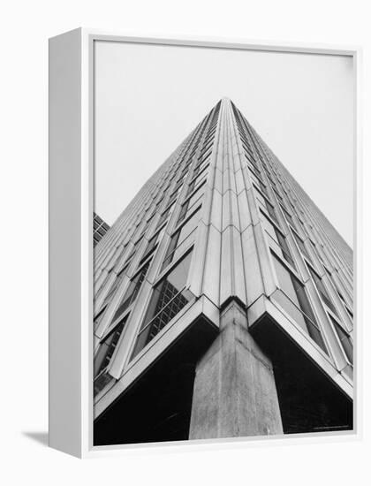 Modern Steel and Glass Seagram's Office Building on Park Ave. Designed by Mies Vanderrohe-Frank Scherschel-Framed Premier Image Canvas