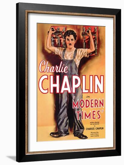 Modern Times, 1936-null-Framed Art Print