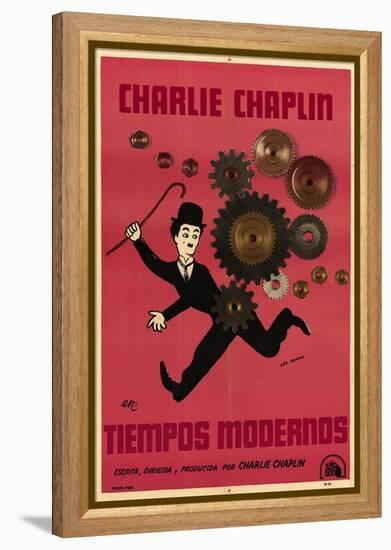 Modern Times, Argentine Movie Poster, 1936-null-Framed Stretched Canvas