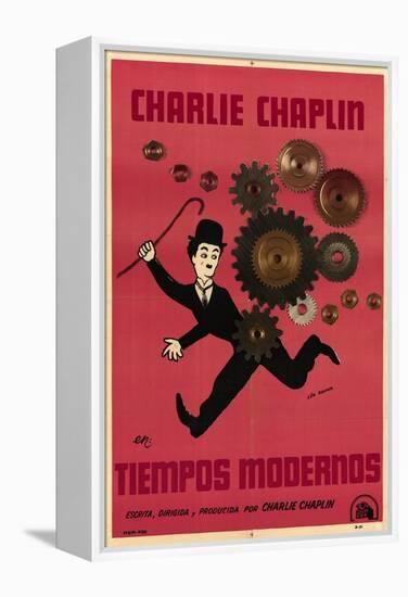 Modern Times, Argentine Movie Poster, 1936-null-Framed Stretched Canvas