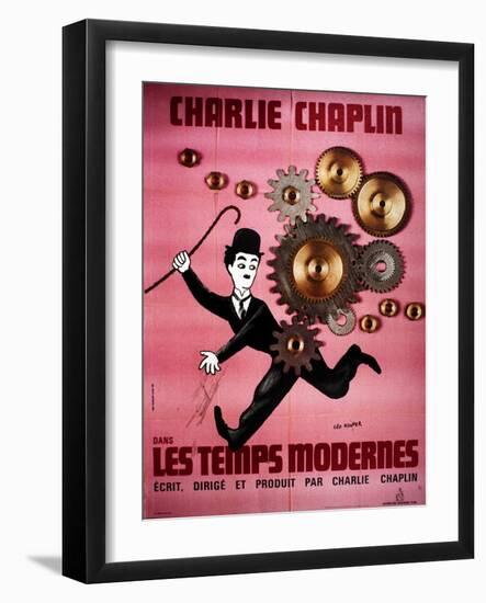 Modern Times, Charlie Chaplin, 1936-null-Framed Photo