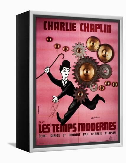 Modern Times, Charlie Chaplin, 1936-null-Framed Stretched Canvas