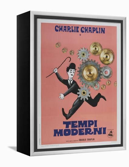 Modern Times, Italian Movie Poster, 1936-null-Framed Stretched Canvas