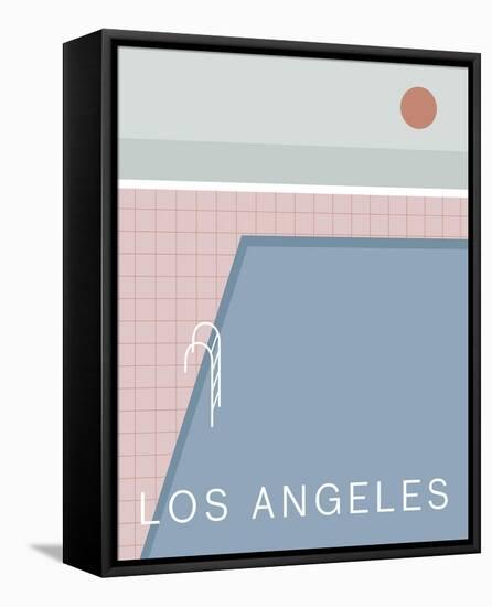 Modern Traveller - Los Angeles-Tom Frazier-Framed Stretched Canvas