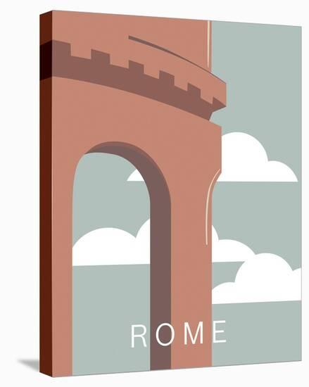 Modern Traveller - Rome-Tom Frazier-Framed Stretched Canvas