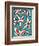 Modern Turquoise Floral-Jan Weiss-Framed Art Print