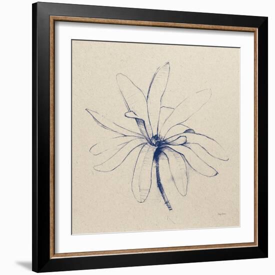 Modern Vintage Floral I Indigo-Avery Tillmon-Framed Art Print