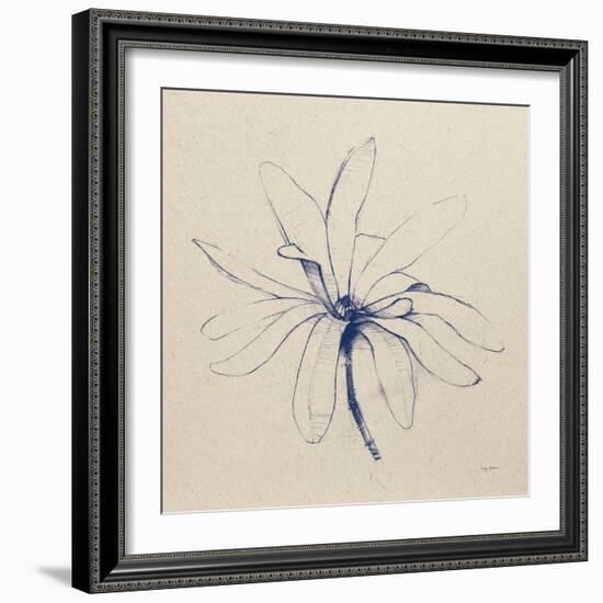 Modern Vintage Floral I Indigo-Avery Tillmon-Framed Art Print