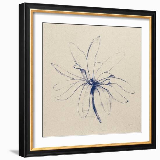 Modern Vintage Floral I Indigo-Avery Tillmon-Framed Art Print