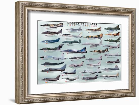 Modern Warplanes-null-Framed Art Print