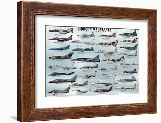 Modern Warplanes-null-Framed Art Print