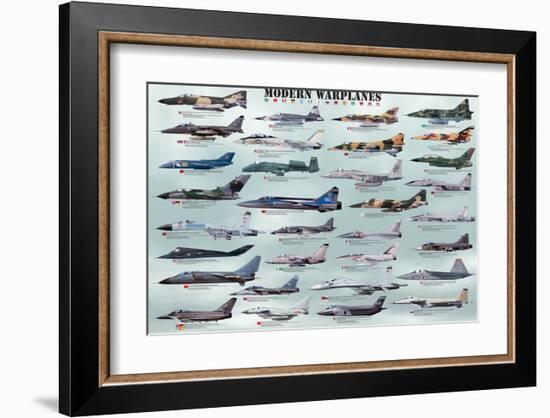 Modern Warplanes-null-Framed Art Print