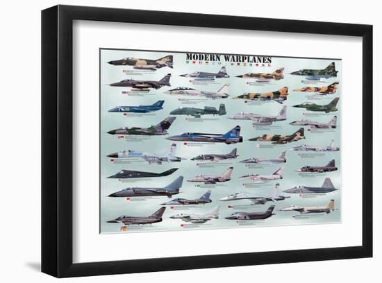 Modern Warplanes-null-Framed Art Print