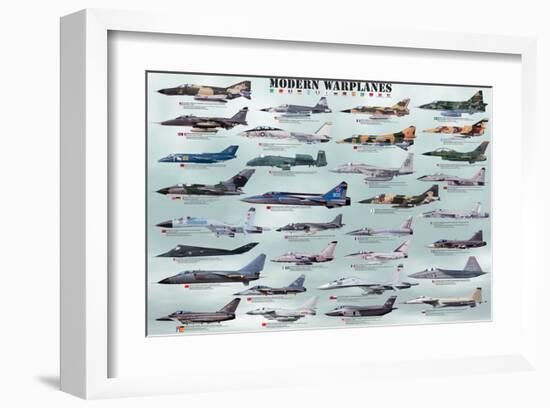 Modern Warplanes-null-Framed Art Print