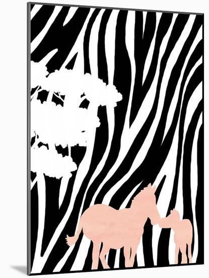 Modern Zebra's-Anna Quach-Mounted Art Print