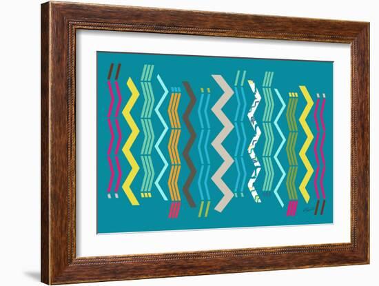 Modern Zigzags-Ruth Palmer-Framed Art Print