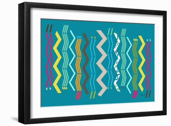 Modern Zigzags-Ruth Palmer-Framed Art Print