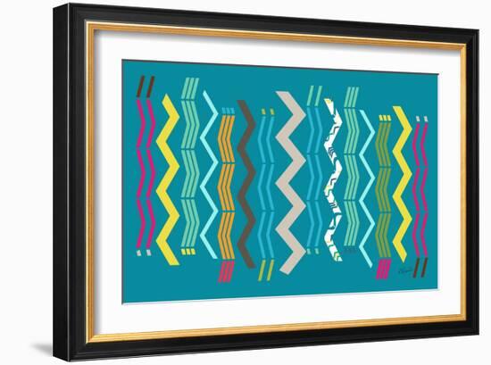 Modern Zigzags-Ruth Palmer-Framed Art Print