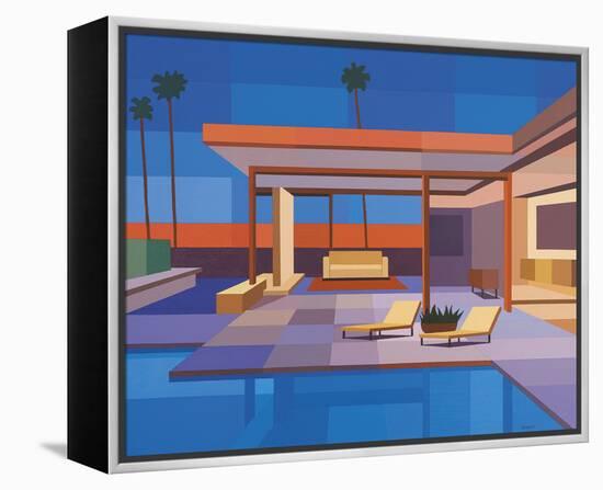 Modernist - Modern House II-Andy Burgess-Framed Stretched Canvas
