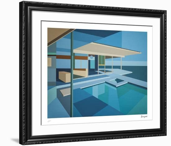 Modernist - Stahl House IX-Andy Burgess-Framed Limited Edition