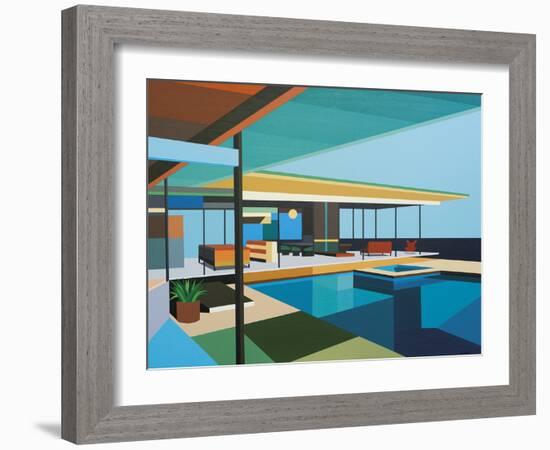 Modernist - Stahl House XI-Andy Burgess-Framed Giclee Print