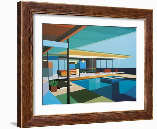 Modernist - Stahl House XI-Andy Burgess-Framed Giclee Print