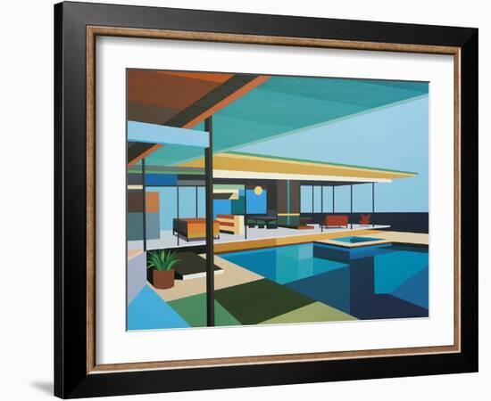 Modernist - Stahl House XI-Andy Burgess-Framed Giclee Print