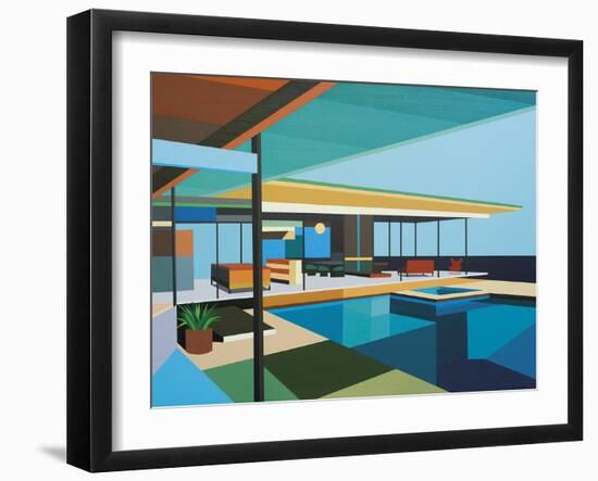 Modernist - Stahl House XI-Andy Burgess-Framed Giclee Print