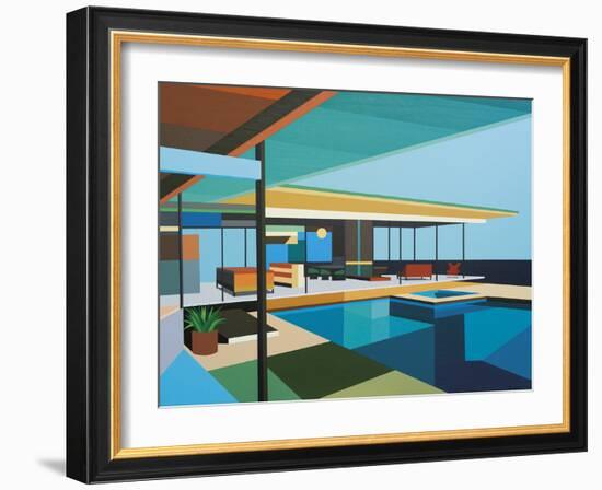 Modernist - Stahl House XI-Andy Burgess-Framed Giclee Print