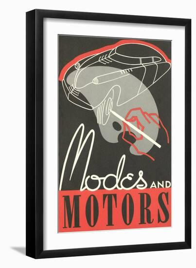 Modes and Motors Magazine Cover-null-Framed Giclee Print