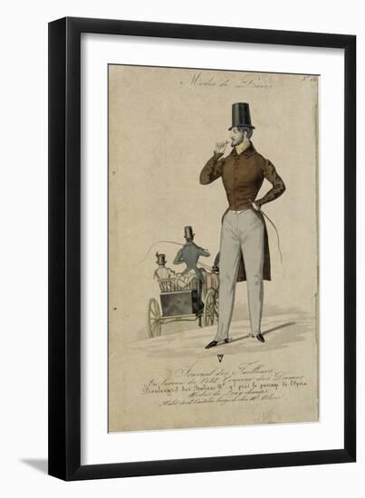 Modes de Paris : Journal des tailleurs.-null-Framed Giclee Print