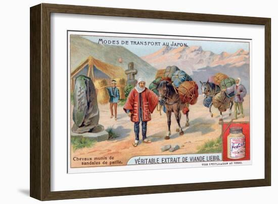 Modes of Transport in Japan, 19th Century-Justus Freiherr von Liebig-Framed Giclee Print