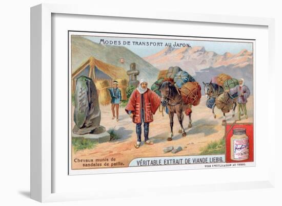 Modes of Transport in Japan, 19th Century-Justus Freiherr von Liebig-Framed Giclee Print