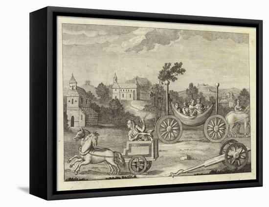 Modes of Travel by the Anglo-Saxons and Danes-null-Framed Premier Image Canvas